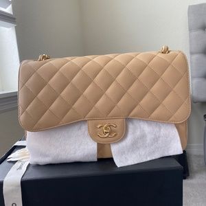 CHANEL TIMELESS CLASSIC JUMBO FLAPBAG CAVIAR
